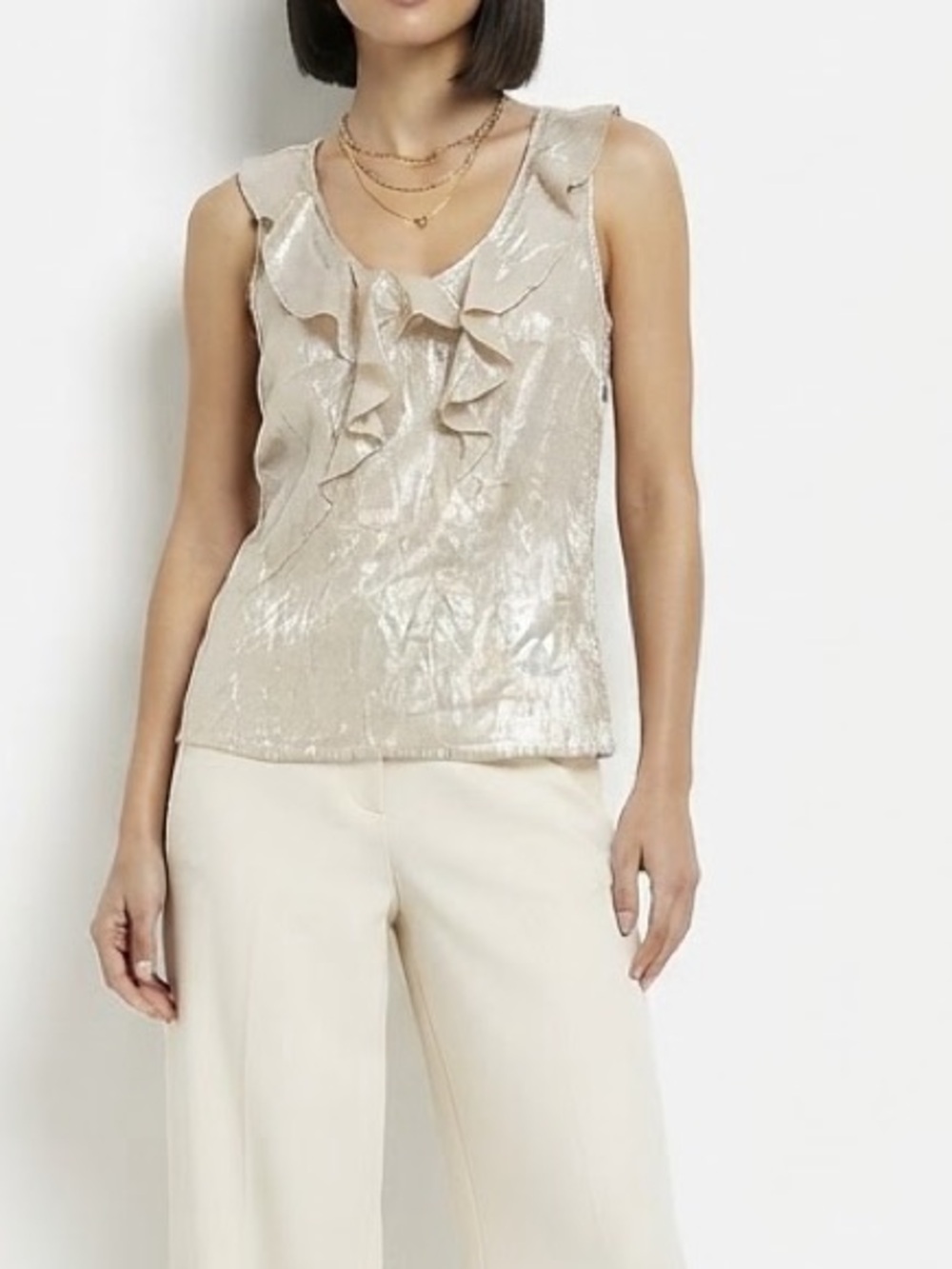 🔥🚨 FLASH SALE! $10 ONLY 🚨🔥 EXPRESS Elegant Women's Blouse Top Size M❤️